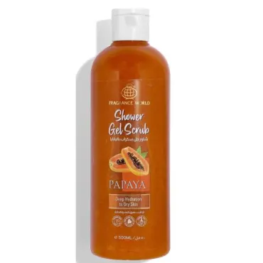 Gel de duș 500 ml. / Fragrance World Gel de duș Scrub Papaya