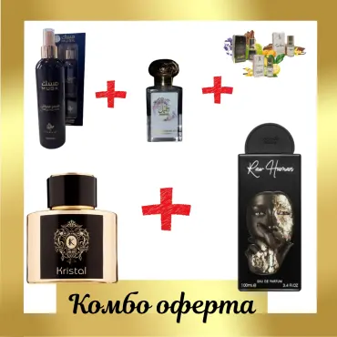 Fragrance World Kristal + Lattafa Raw Human + Otoori Musk + Otoori Jameela + 3 uleiuri de parfum mini